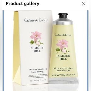 Crabtree & Evelyn summer hill  Ultra-moisturizing Hand therapy 3.5 oz tube